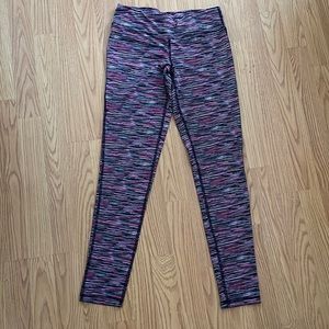 Pink black and white leggings